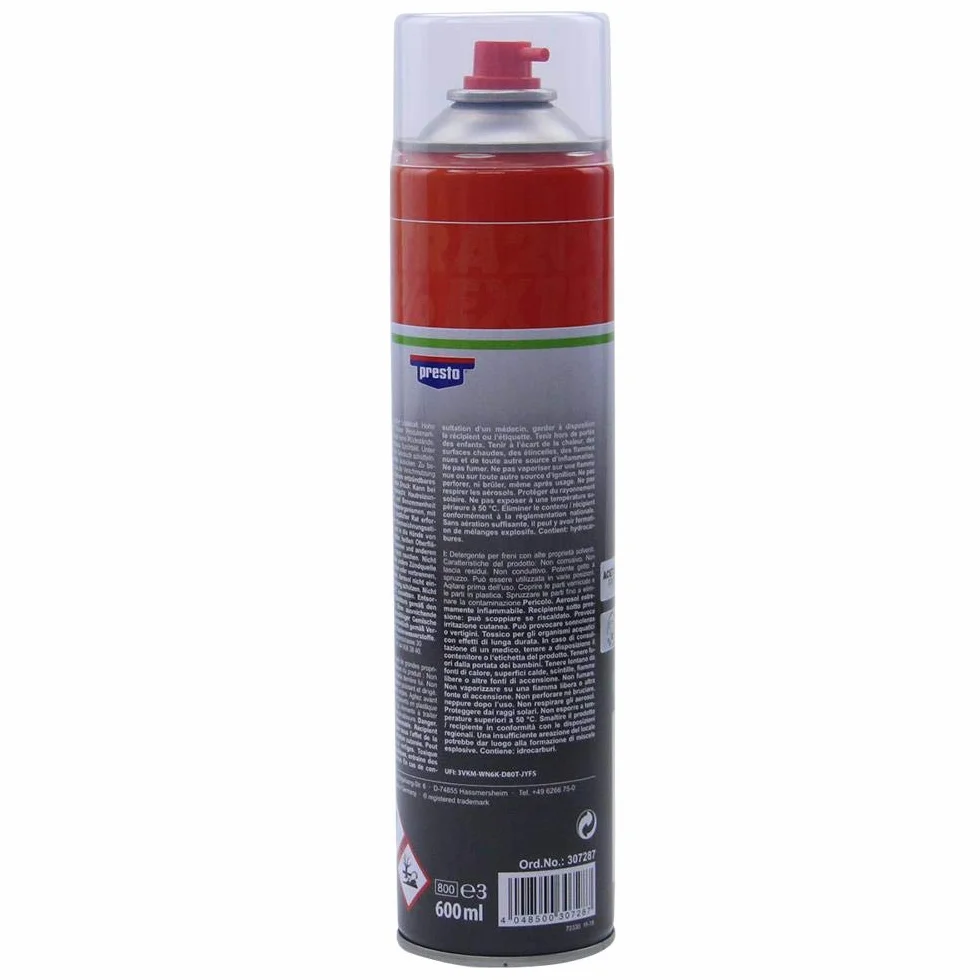 Detergente per freni Power e componenti, 12 x 600 ml bomboletta spray, senza acetone