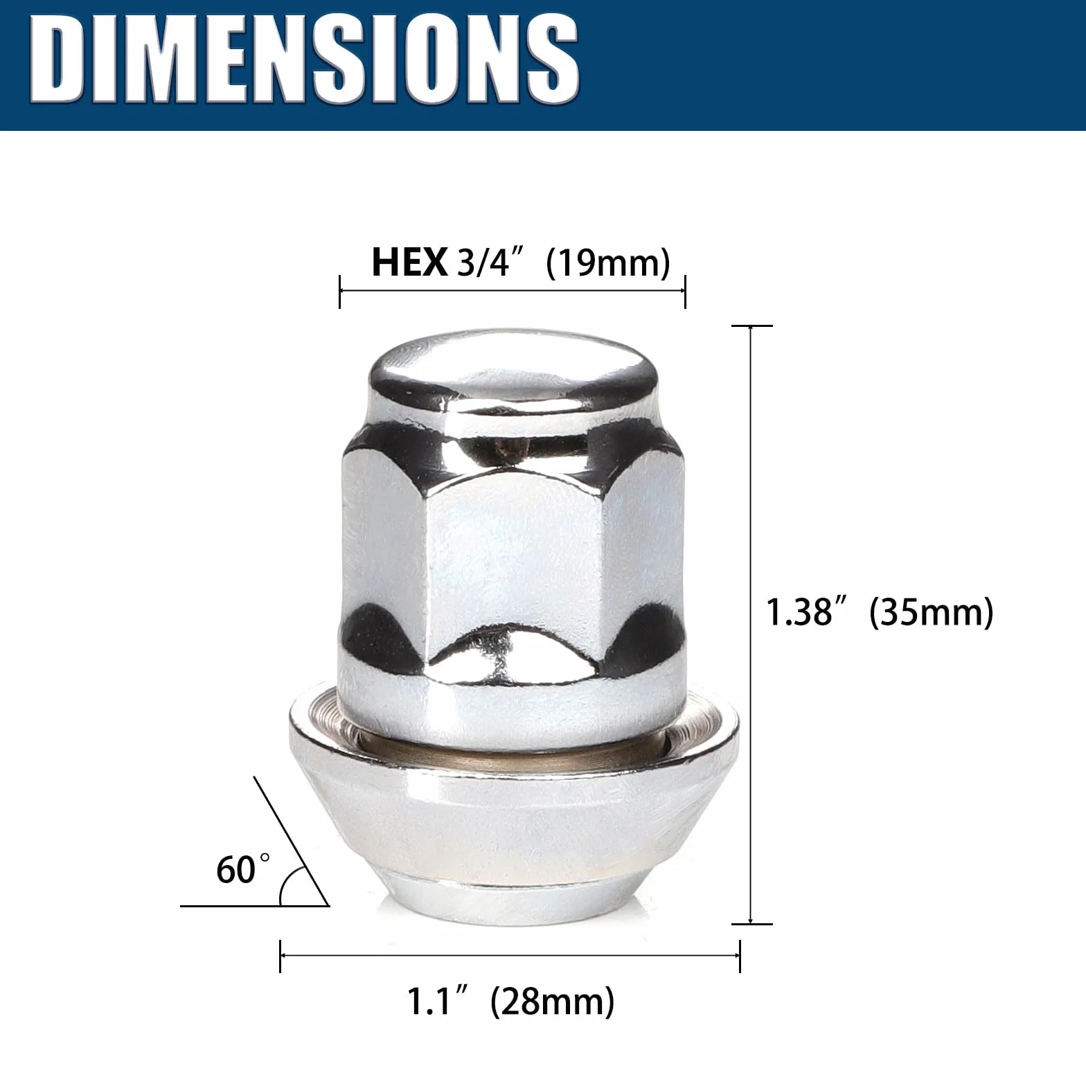 GAsuppply 20x Dadi Ruota I OEM Originali FO Cerchi I M12 x 1,5 x 35 I Cono D=28mm