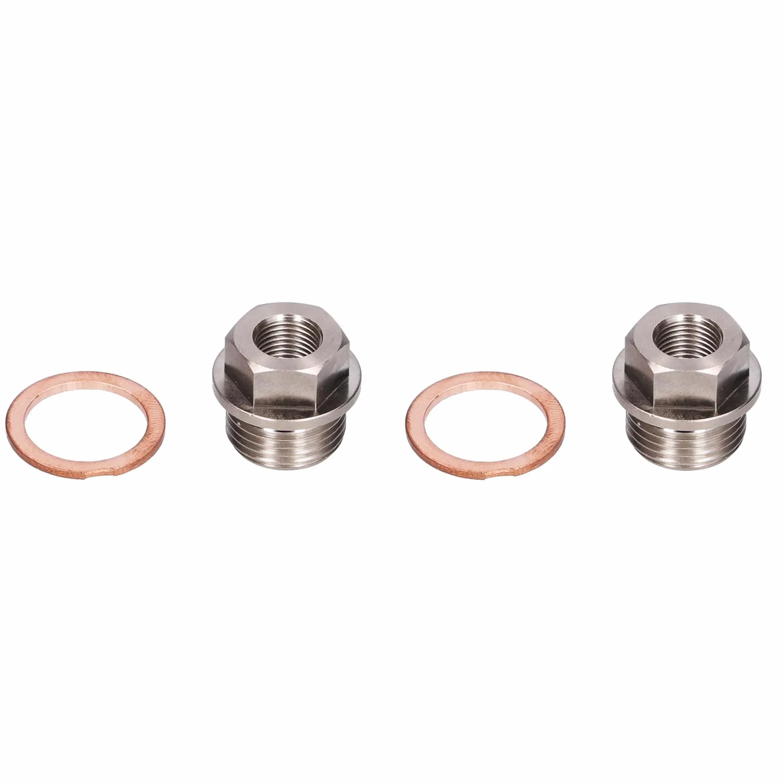Adattatore Sensore Pressione Olio Filettatura M18x1,5 a 1/8NPT Sensore Temperatura Acqua di Scarico con Guarnizione
