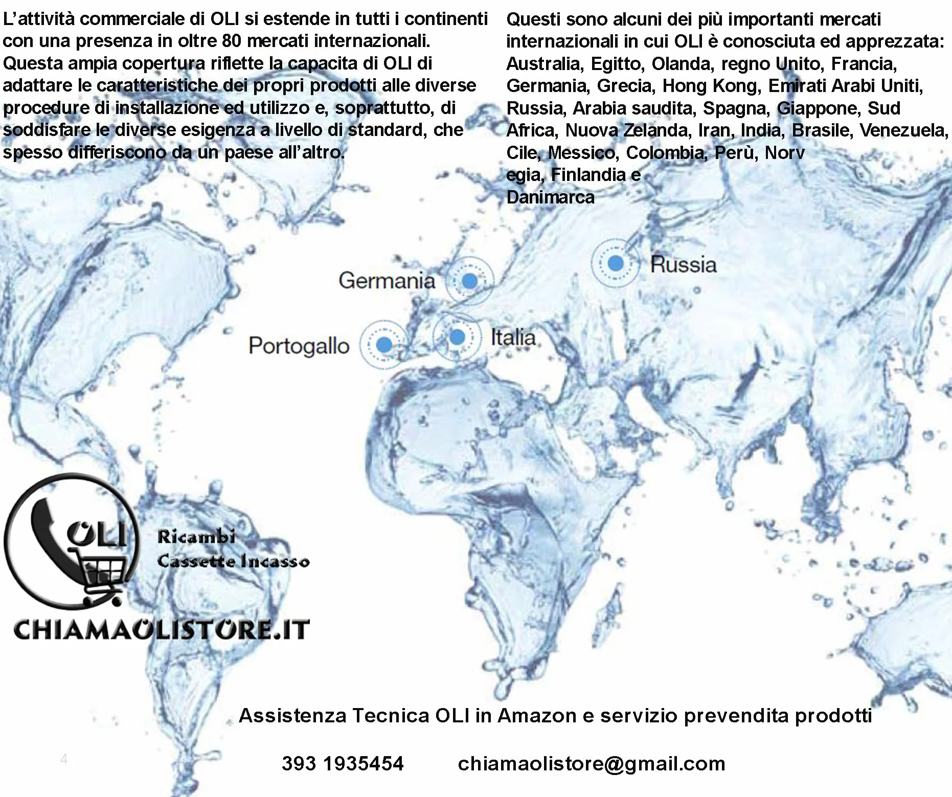 Valvola di scarico OLI Vecchio Tipo per cassetta OLI Evo 330, OLI 74, OLI 80 Codice OL0002992 VK