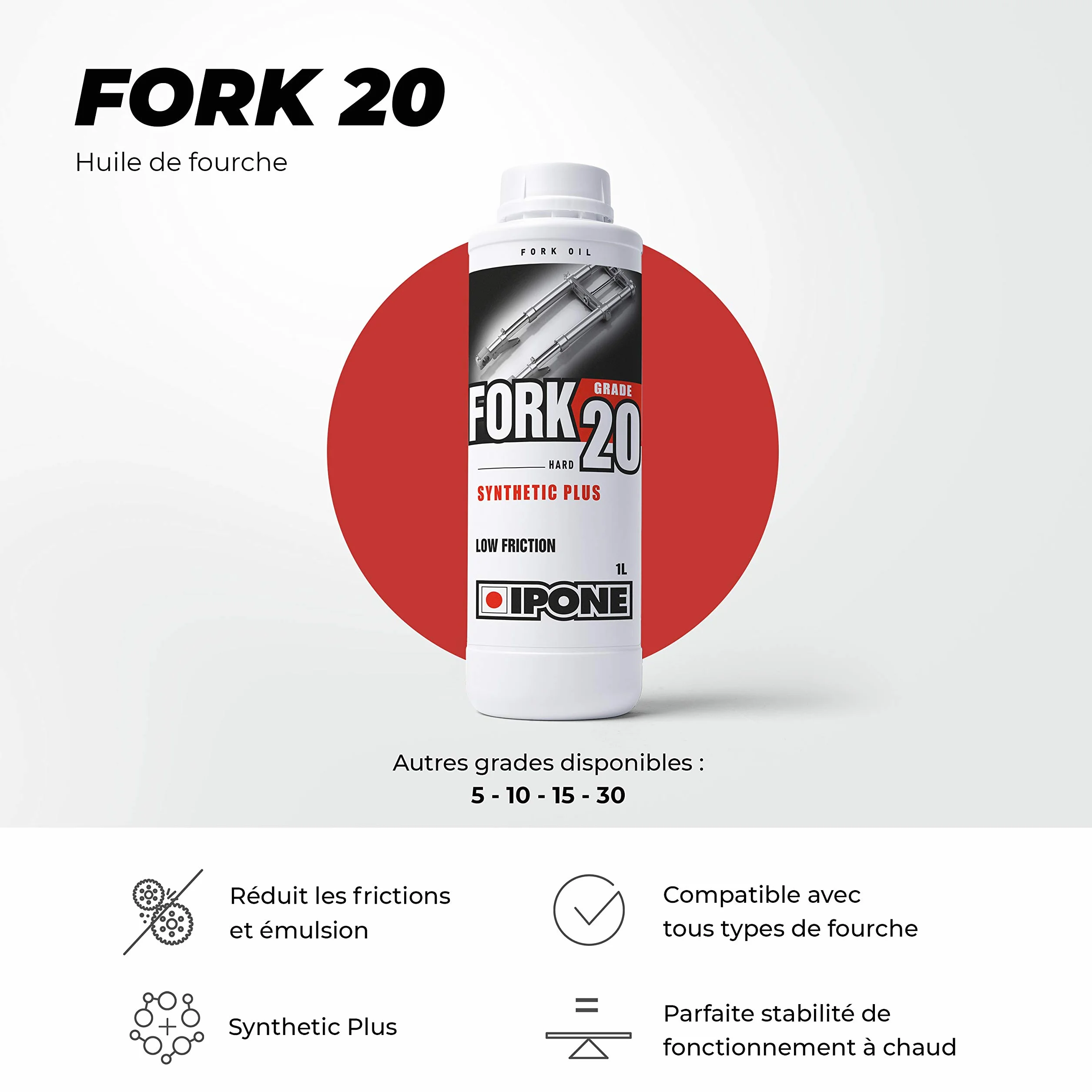 IPONE Fork 20 Olio per Forcelle Moto Semisintetico 1L