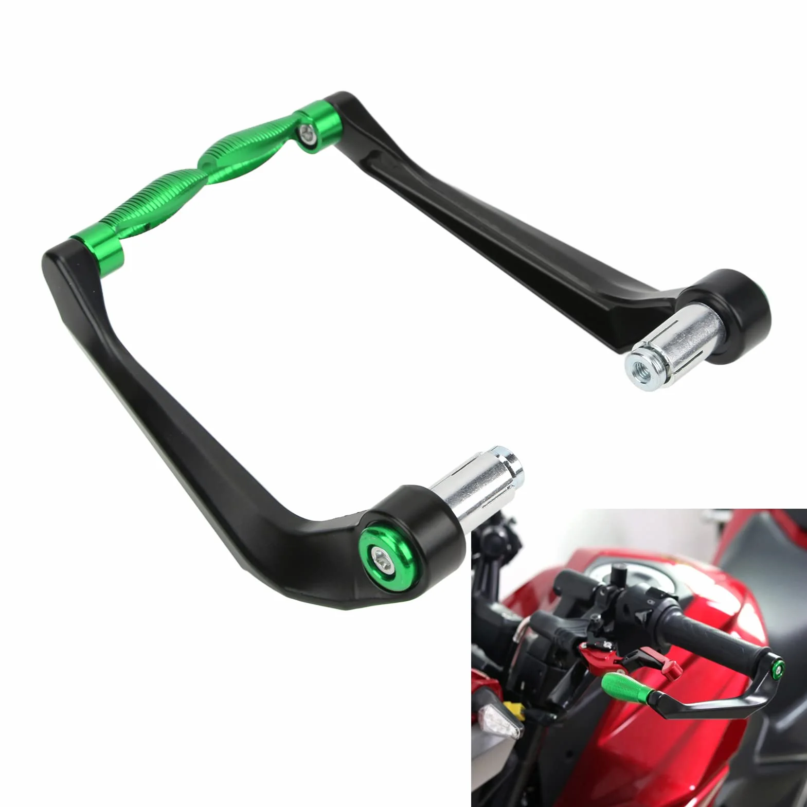 Protezione per Leve del Motociclo 2 Pezzi Set in Lega di Alluminio per Frizione Freno