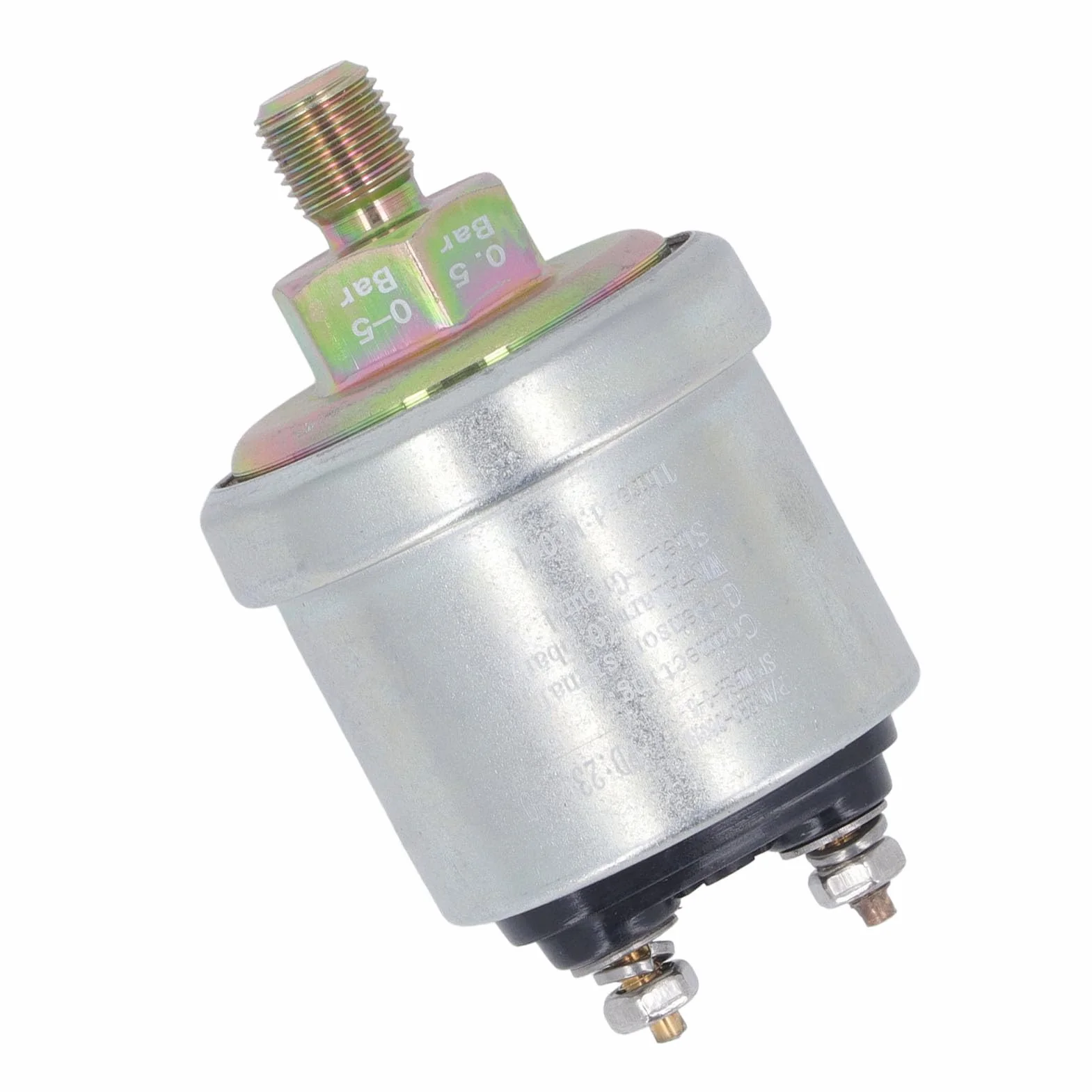 Sensore di Pressione Olio Motore in Ottone, M10x1 Filettatura Maschio 1/8NPT, Alta Pressione 0-5 bar, Resistente al Calore