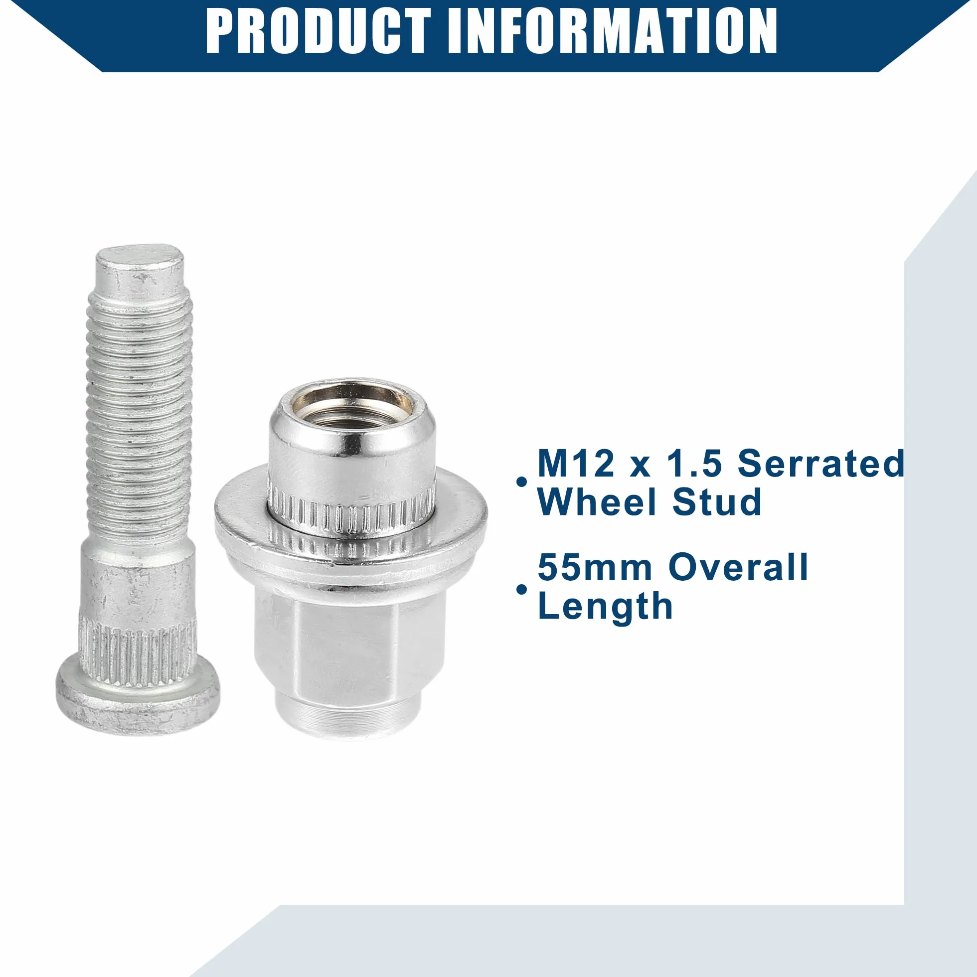 A ABSOPRO No.C2C35294010 Bullone Dado per Perno Ruota M12-1.5 per Jaguar F/S/X-Type