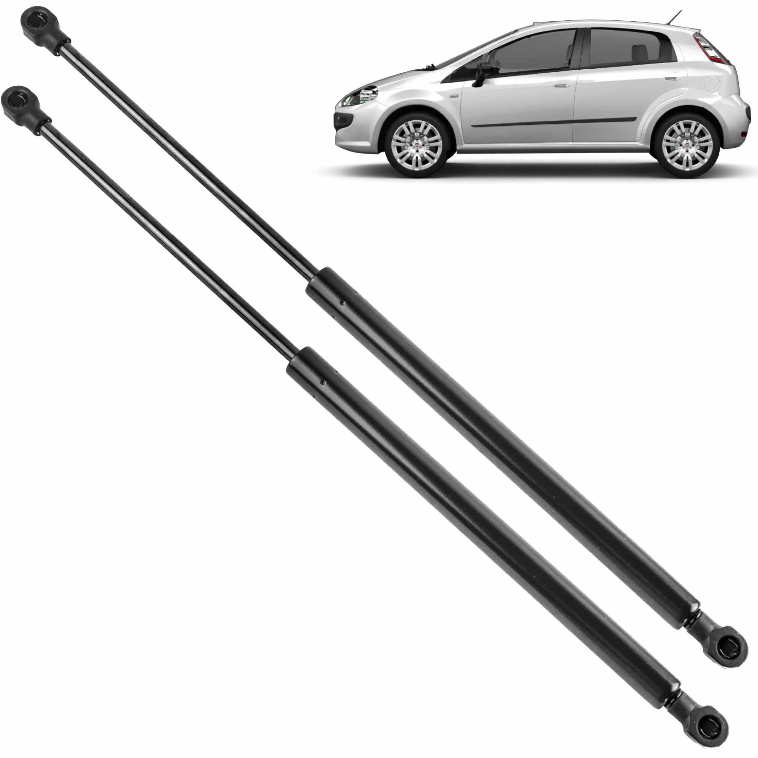 2 pistoncini portellone compatibile per Punto 199 (3a generazione), Grande Punto e Punto Evo (2005-2018) ammortizzatori cofano posteriore. 51778432, 51702090
