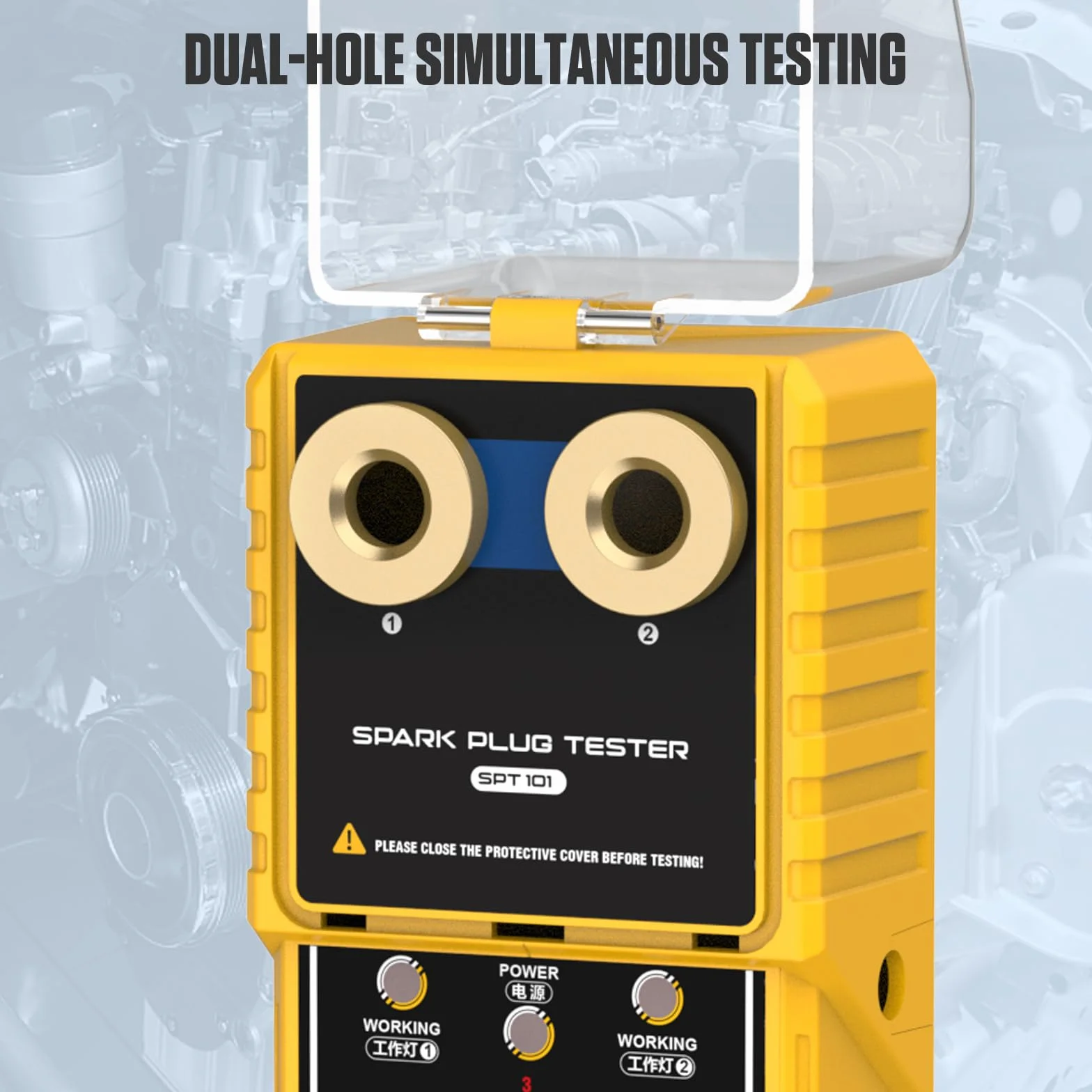 SPT101 Automotive Candela Tester Rilevatore a doppio foro 110V/220V