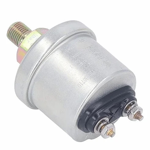 Sensore Pressione Olio per Motore Auto, 0-5 Bar, Attacco 1/8NPT e M10x1, Ottone, Trasmettitore per Manometro