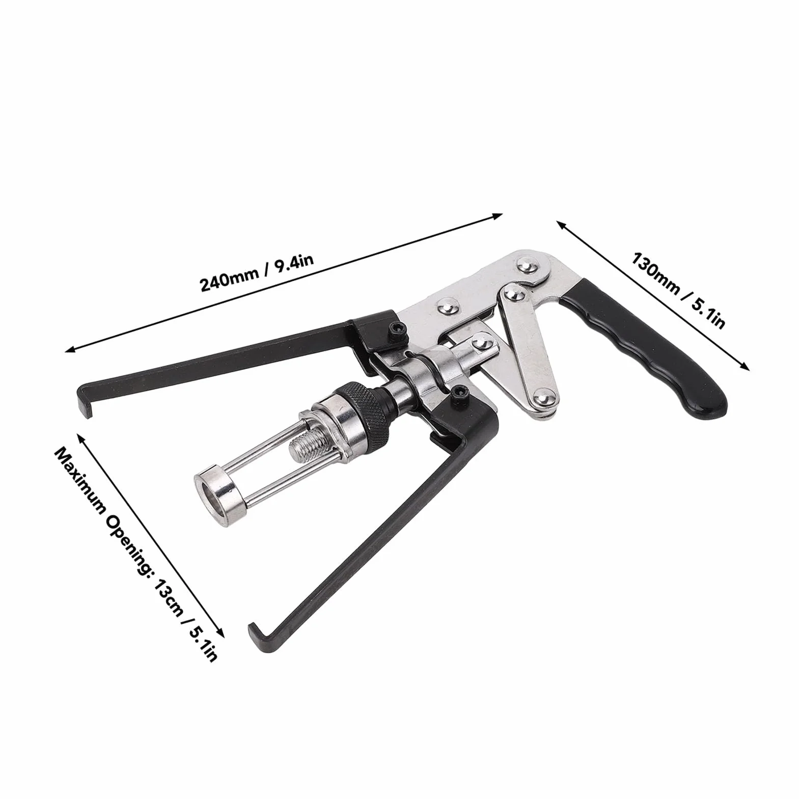 Pinza Manuale per Valvola a Pressa, Compressore per Molle Valvola, Strumento Rimozione Paraolio in Acciaio al Carbonio