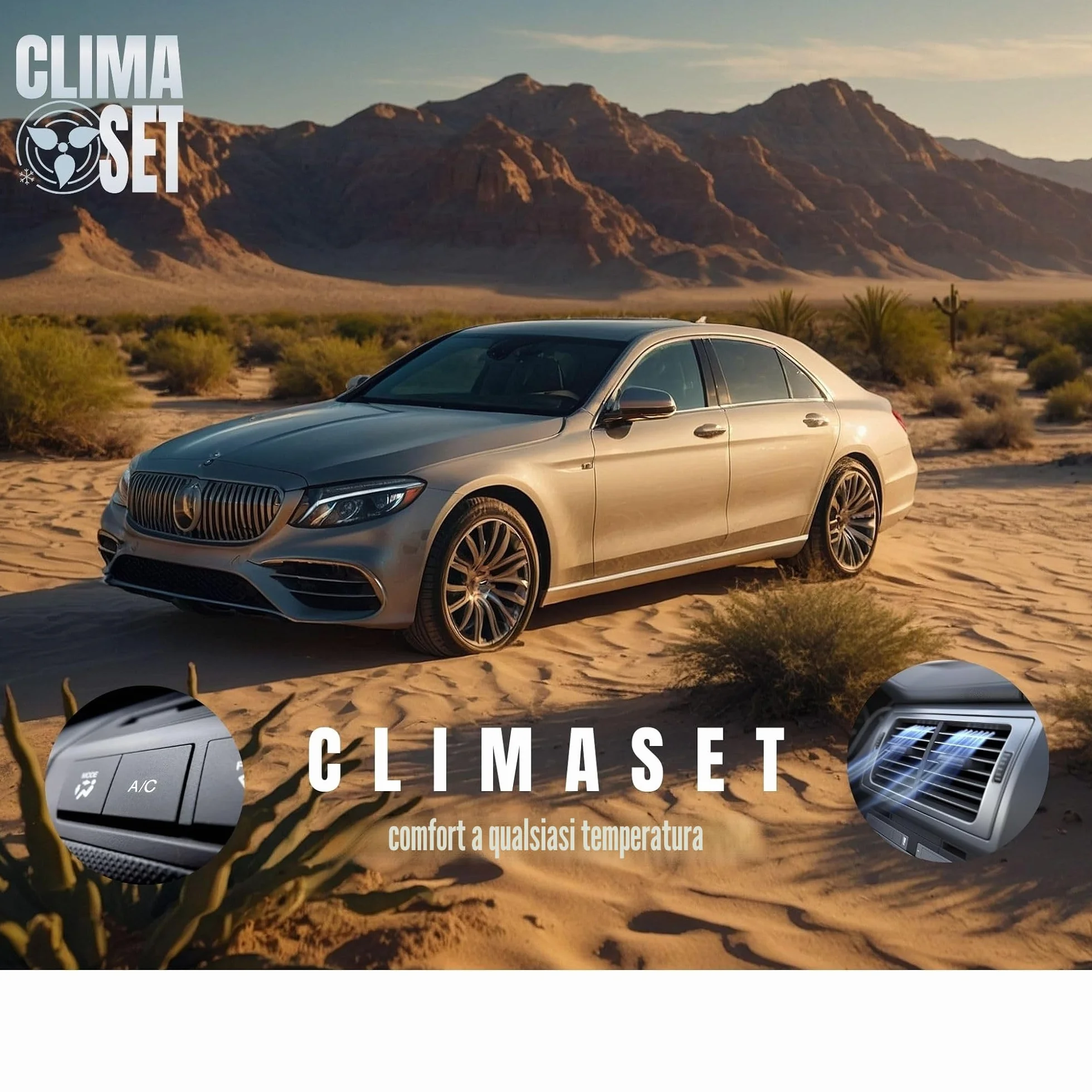 Refrigerante di ricambio R134a 170 g per climatizzatore auto con tubo gas e manometri condizionatori – kit ricarica clima auto - refrigerante R134a – ECO bombola