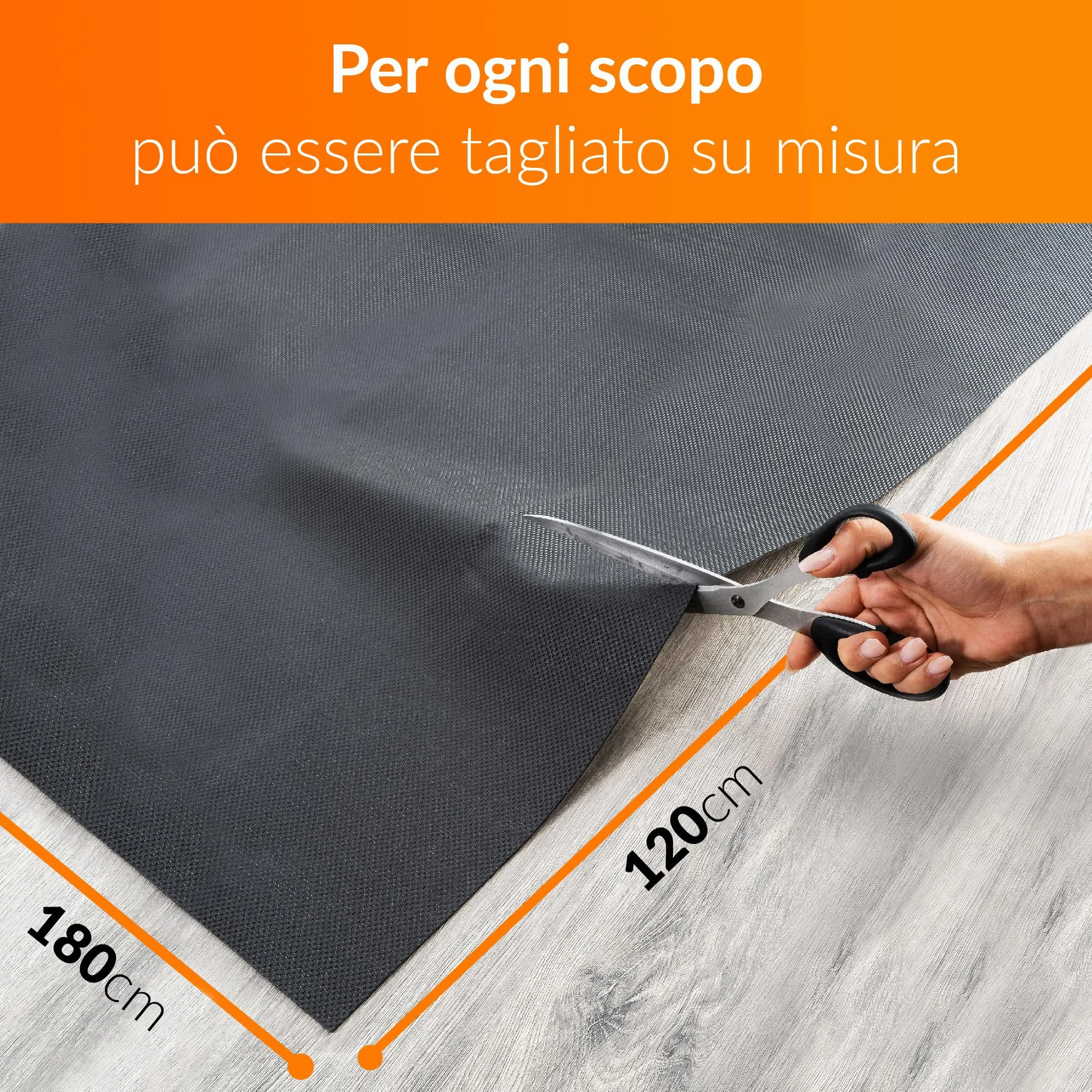Upgrade4cars Tappeto Antiscivolo in Gomma per Auto, Tetto, Cucina, Cassetti, Bagagliaio ecc. | Tappetino Adesivo Multiuso 120 x 180 cm