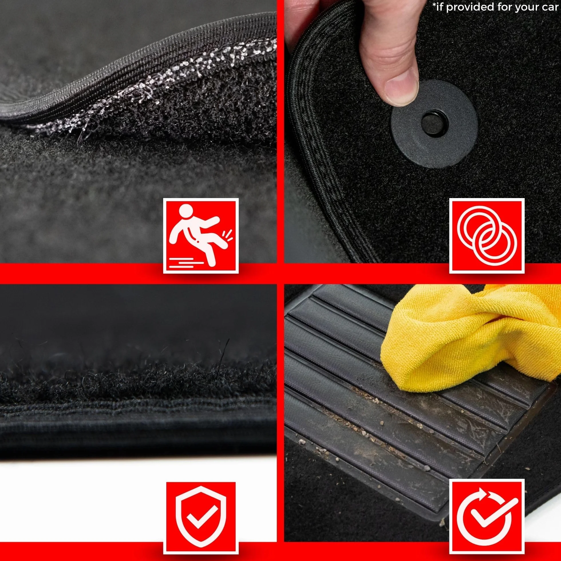 MTM SP-4282 Tappetini su Misura in Velluto per Peugeot 208 / 2008 I 04.2013-12.2019