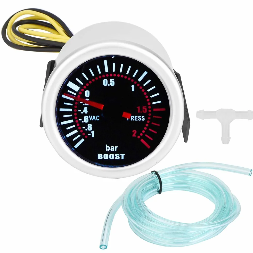 Misuratore PSI, 2 "12V Kit universale per misuratore di carica turbo anteriore digitale 12V 12V