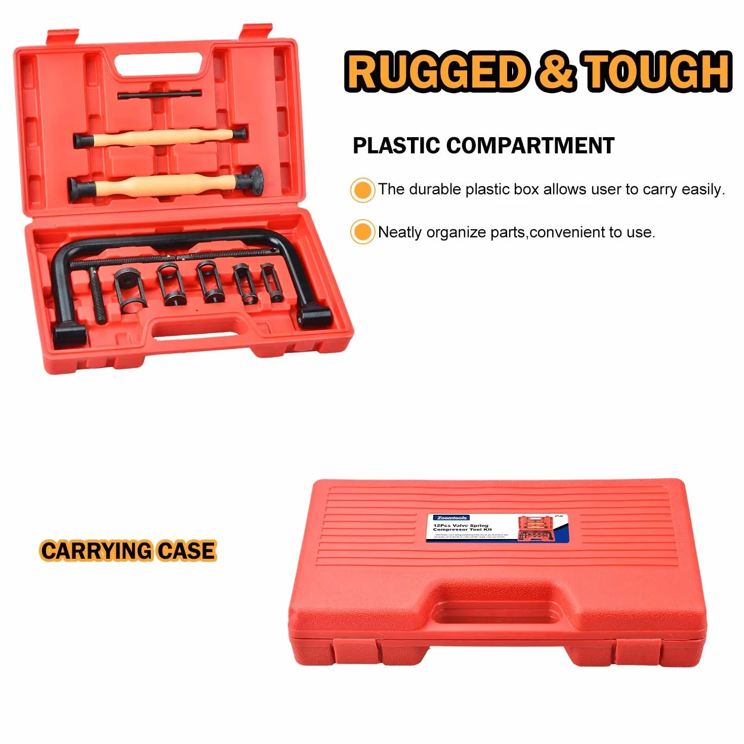 Set compressione valvole utensili per compressori molle con morsetto a C
