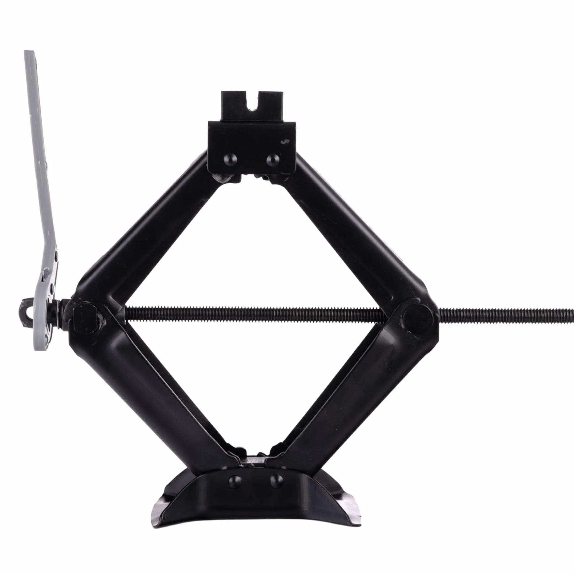 LEHMANN Cric Auto 2T – Cric a Forbice Regolabile 120–420mm con Chiave a Cricchetto
