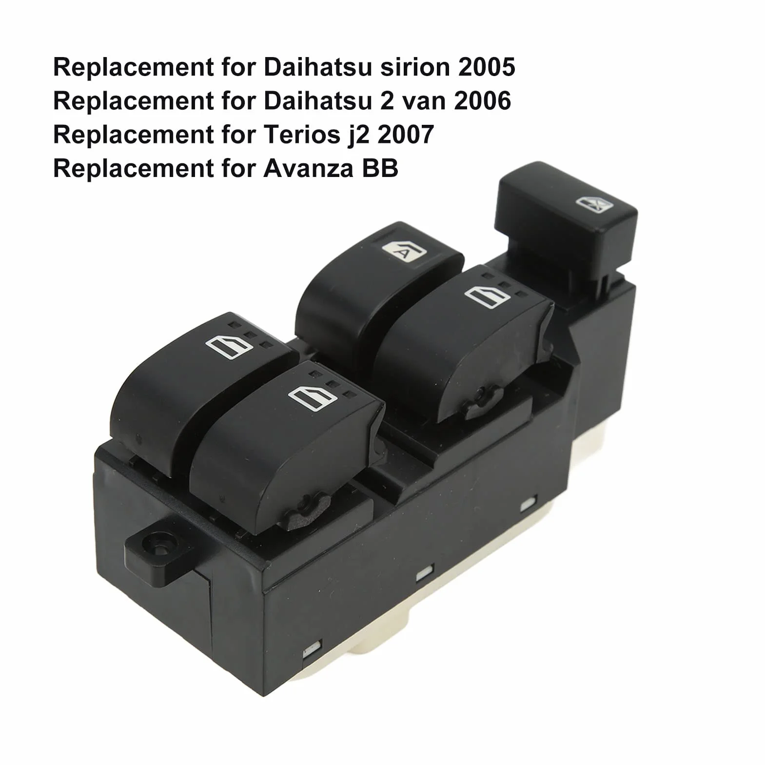 Interruttore Alzacristallo Elettrico, Interruttore Alzacristallo Elettrico Principale Lato Guida Anteriore Sinistro 84820 B4030 Sostituzione Rapida ABS Per Daihatsu Terios popular