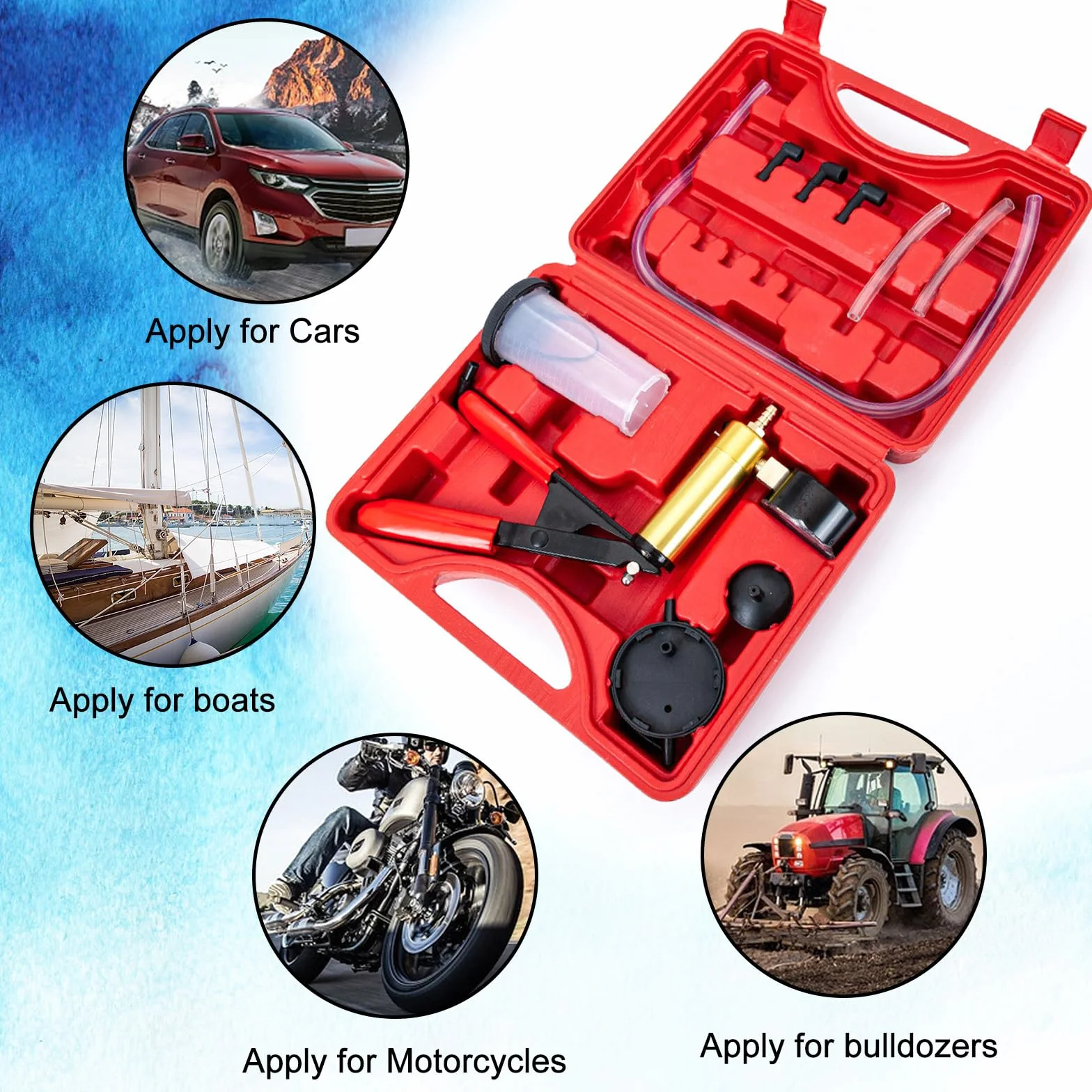 Freni Auto Kit Spurgo Liquido Freni Pompa Manuale Svuotare