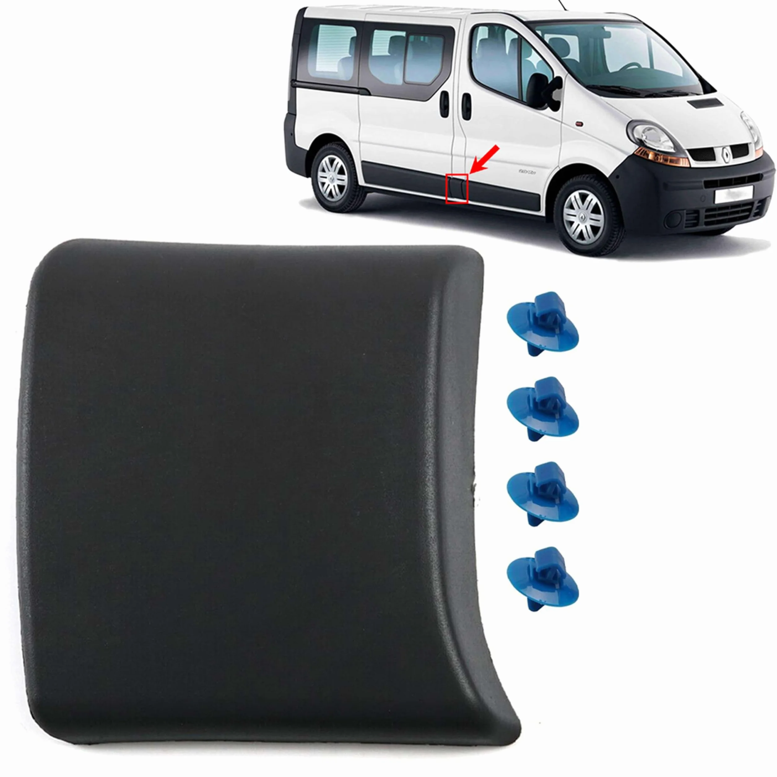 Modanatura di Protezione Laterale Destra Compatibile Vauxhall Vivaro Renault Trafic Nissan Primastar 2001-2014