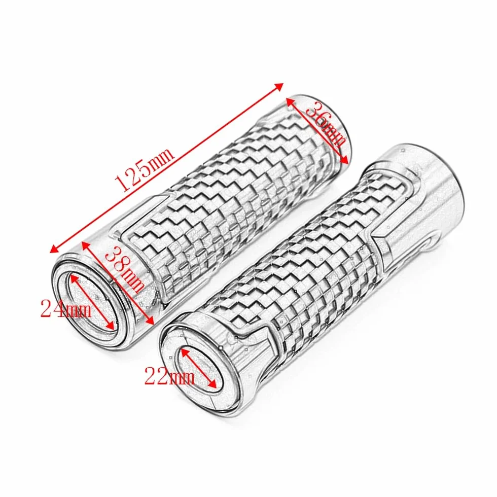 CNC 7/8" 22mm Anti-Skid Manopole Manubrio per TMAX 500 530 560 XP500 XP530 XP560 2012-2019