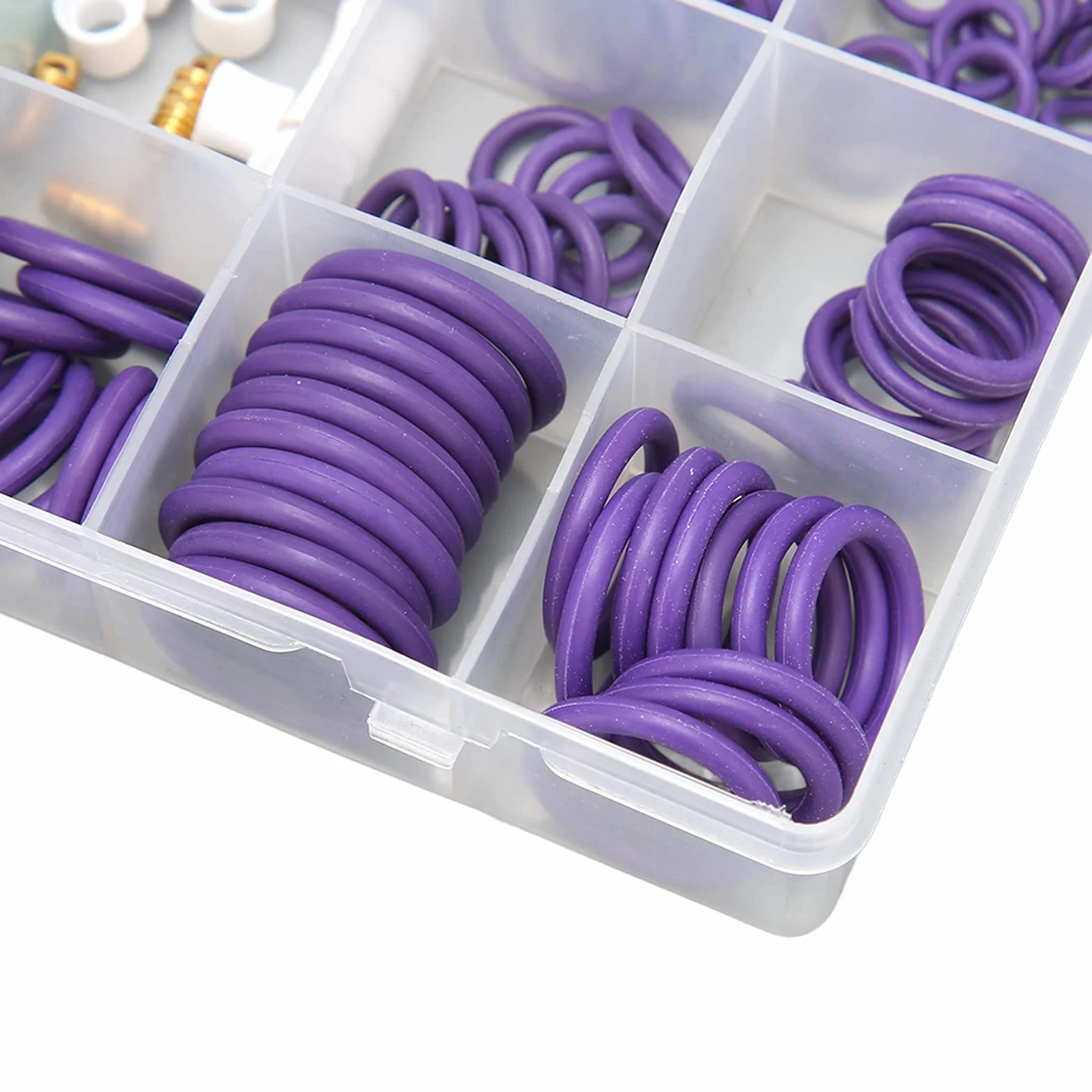Kit di Guarnizioni per di Aria Condizionata 225PCS Set di Guarnizioni O-ring per Condizionatore D'aria per Auto Assortimento di 14 Misure con Distanziatore a Rondella per