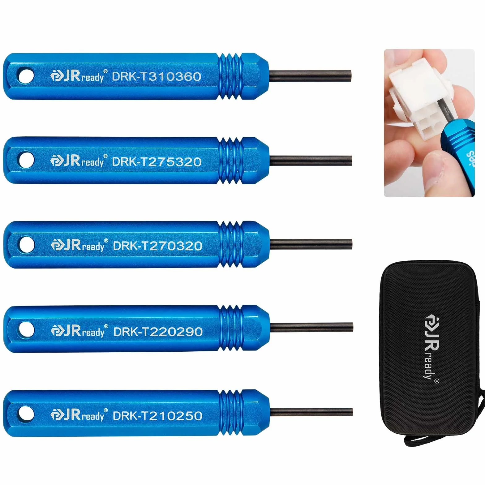 JRready ST5228 Kit Estrattori per Autoveicoli 5 Pezzi per Connettori AMP Molex .062', .093', 8980, MATE-N-LOK
