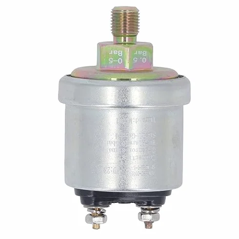 Sensore Pressione Olio per Motore Auto, 0-5 Bar, Attacco 1/8NPT e M10x1, Ottone, Trasmettitore per Manometro