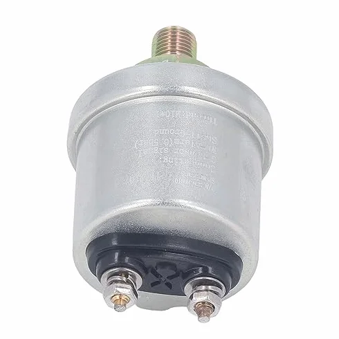 Sensore Pressione Olio per Motore Auto, 0-5 Bar, Attacco 1/8NPT e M10x1, Ottone, Trasmettitore per Manometro