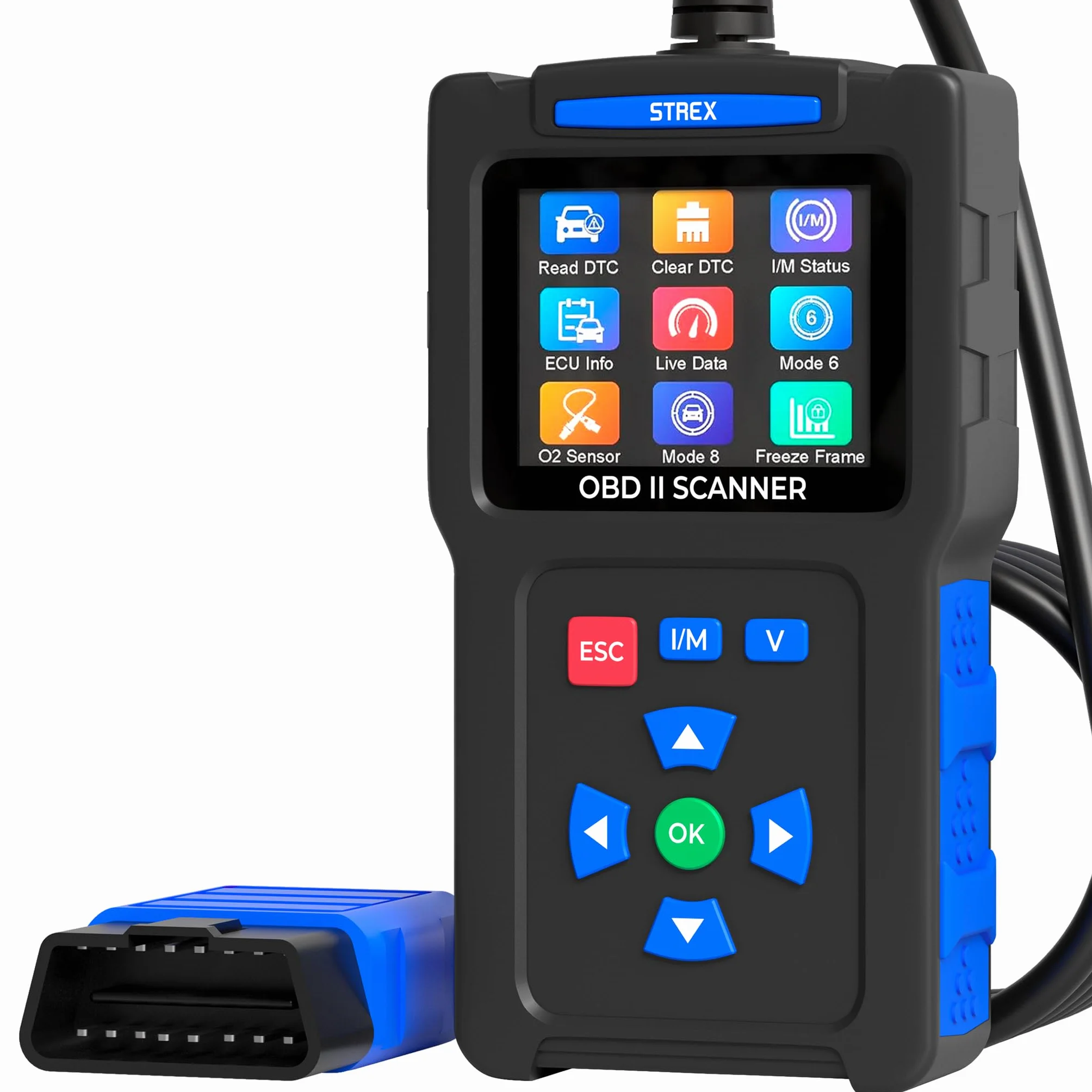Strex OBD2 Scanner Auto Diagnostica Lettura Automatica Rimozione Malfunzionamento Motore