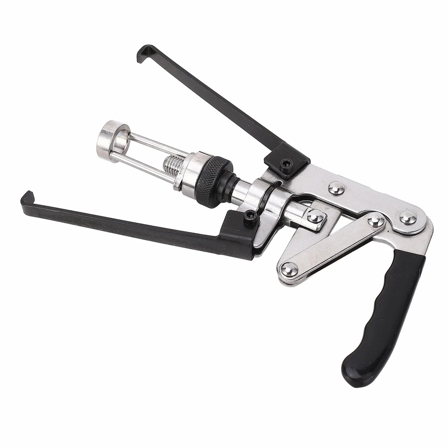 Pinza Manuale per Valvola a Pressa, Compressore per Molle Valvola, Strumento Rimozione Paraolio in Acciaio al Carbonio