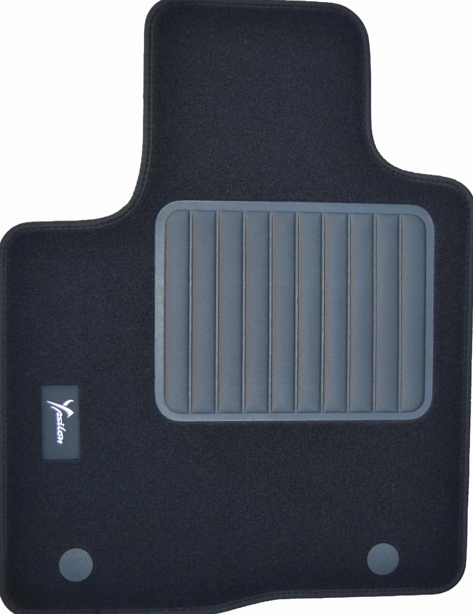 Tappetini per Lancia New Ypsilon dal 2011, moquette di alta qualità, 2 Pin di Sicurezza, Battitacco in gomma, Made In Italy