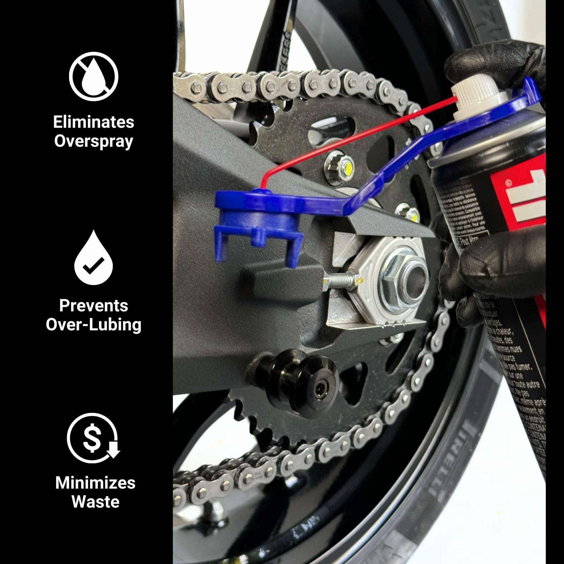 Oinker Oliatore per Catena per Moto (Dimensioni Catena 530) Strumento per Catena Dirtbike Streetbike Motocross Enduro Trial