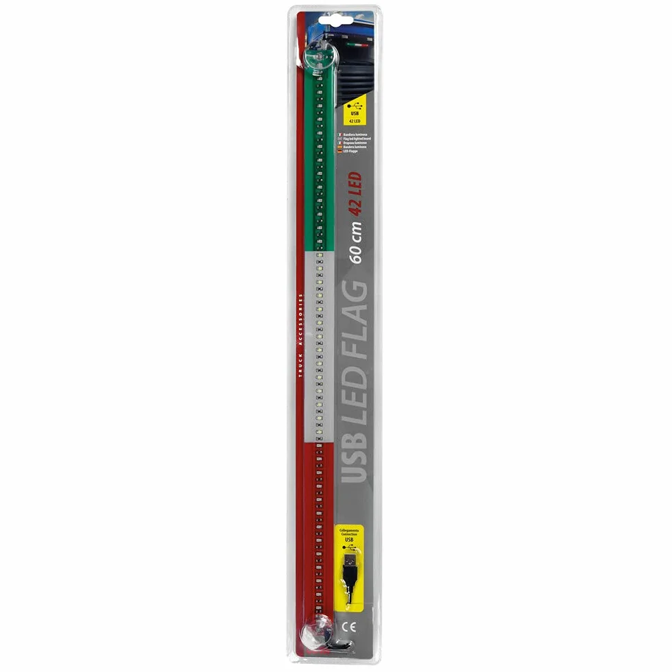 Lampa Bandiera Luminosa Italia 60 cm 42 LED USB